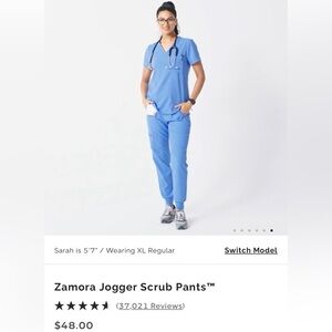 Figs scrub set top and jogger pants like new